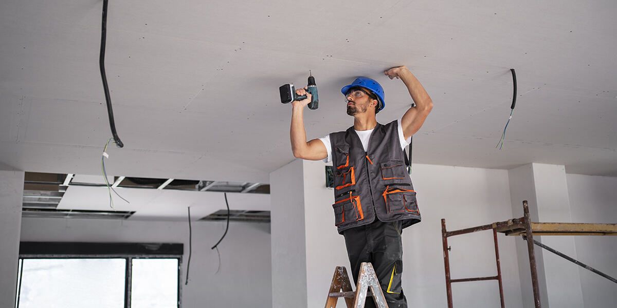 sagging drywall ceiling